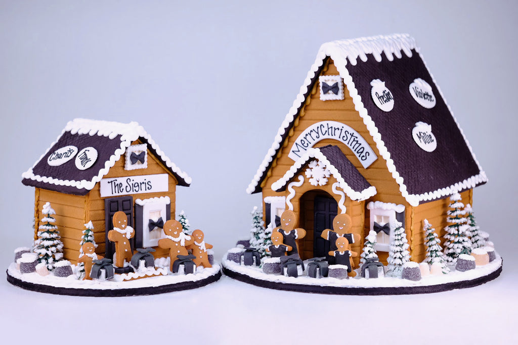 Chic Large Gingerbread House – The Solvang Bakery