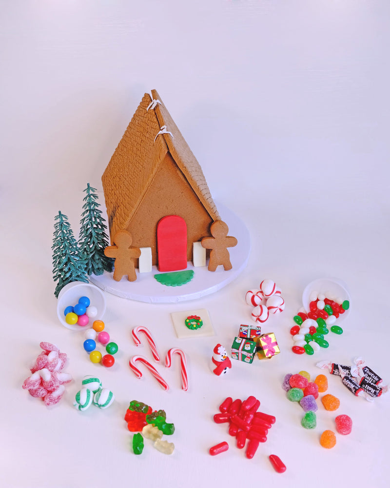 Gingerbread House Kit Brown Roof – The Solvang Bakery