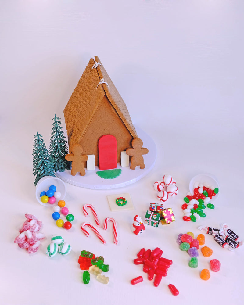 Gingerbread House Kit Brown Roof