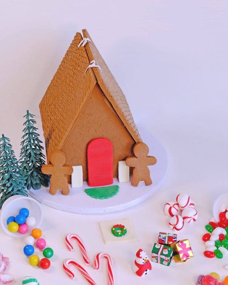 Gingerbread House Kit Brown Roof