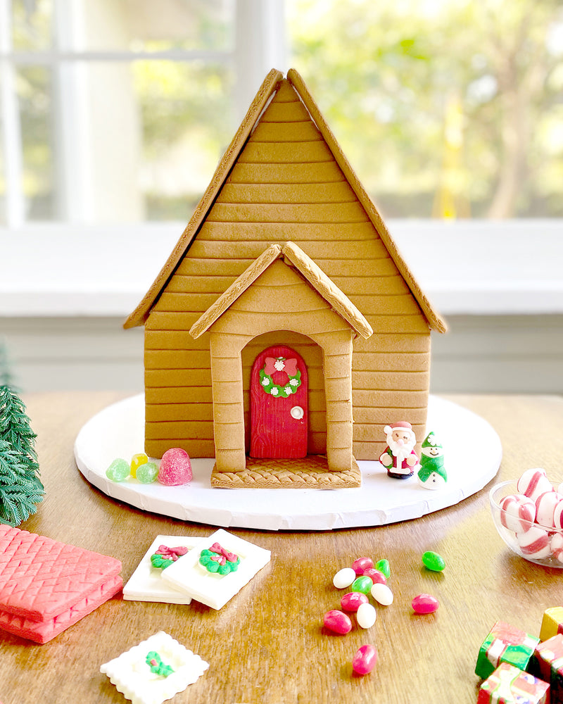 Gingerbread Large House Kit Brown Roof