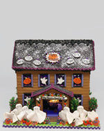 Halloween Gingerbread Manor With Lights