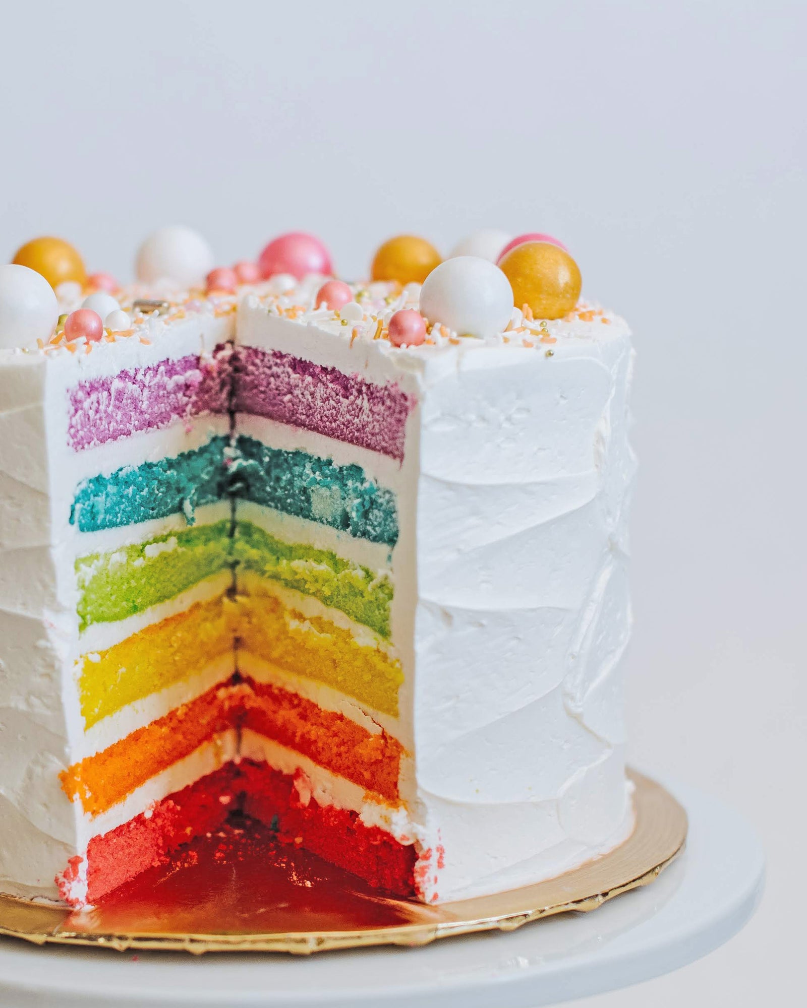 How to Build a Rainbow Layer Cake | Food Network - YouTube