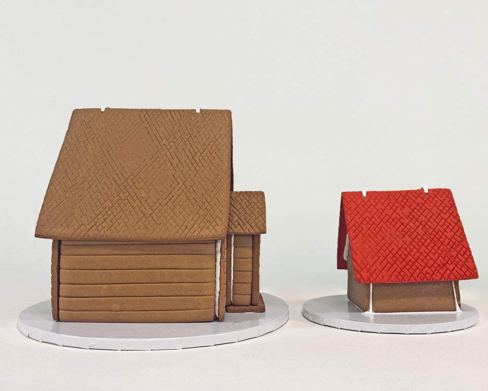 Gingerbread House Kit Brown Roof